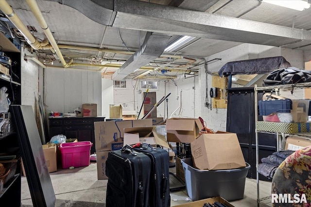 view of storage room