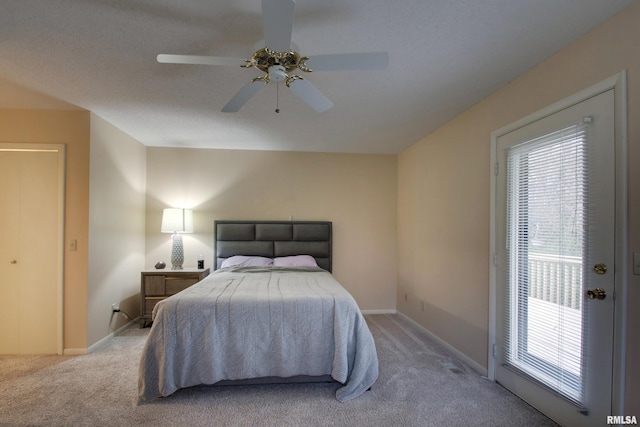 624 Pawn Ave, Quincy, IL 62305 - bedroom featuring carpet flooring, access to exterior, and baseboards