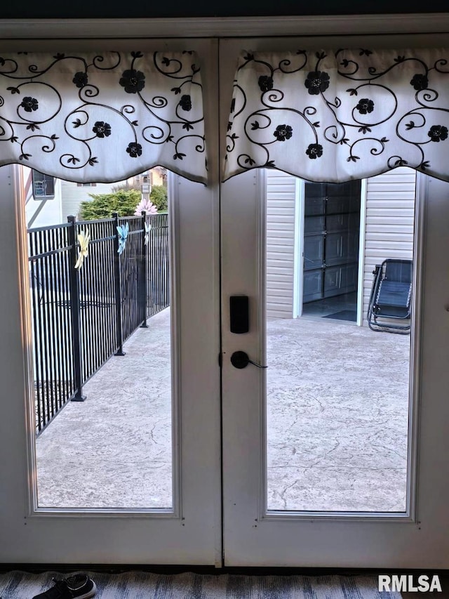 view of doorway to outside