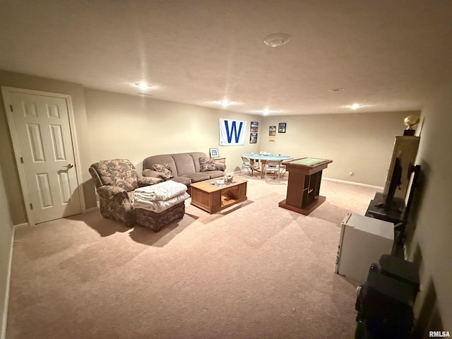 104 W Waterford Dr, Quincy, IL 62305 - living room with baseboards and light carpet
