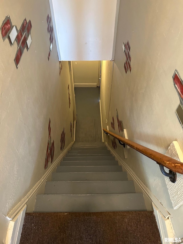 stairway with carpet