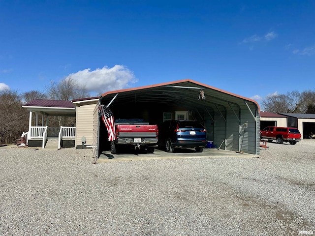 24 Davis Rd, Cave In Rock, IL 62919 - view of car parking featuring a carport