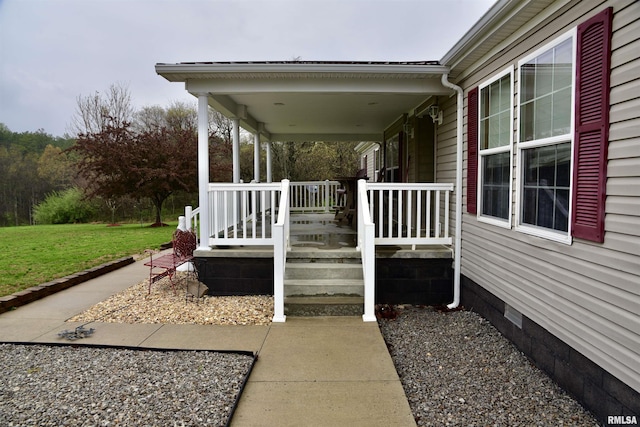 24 Davis Rd, Cave In Rock, IL 62919 - view of patio / terrace with a porch