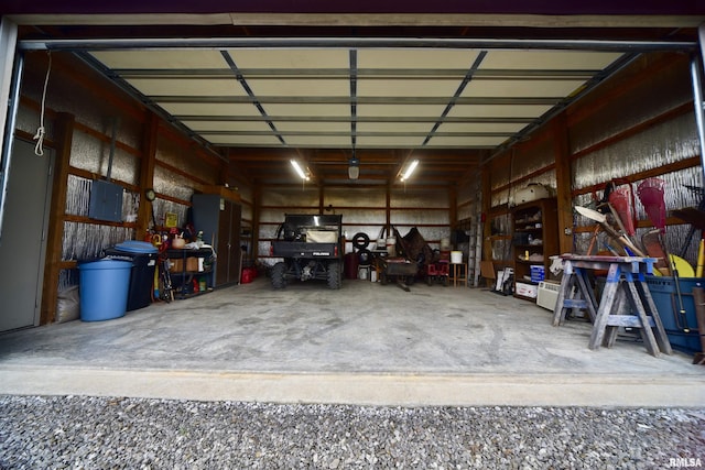 24 Davis Rd, Cave In Rock, IL 62919 - view of garage