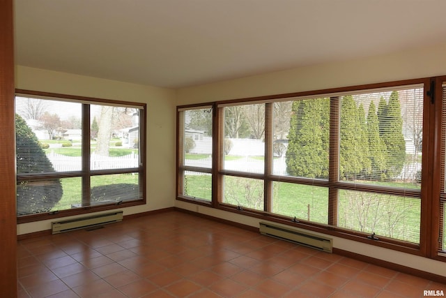 50 Hackberry Cir, Galesburg, IL 61401 - unfurnished sunroom featuring baseboard heating