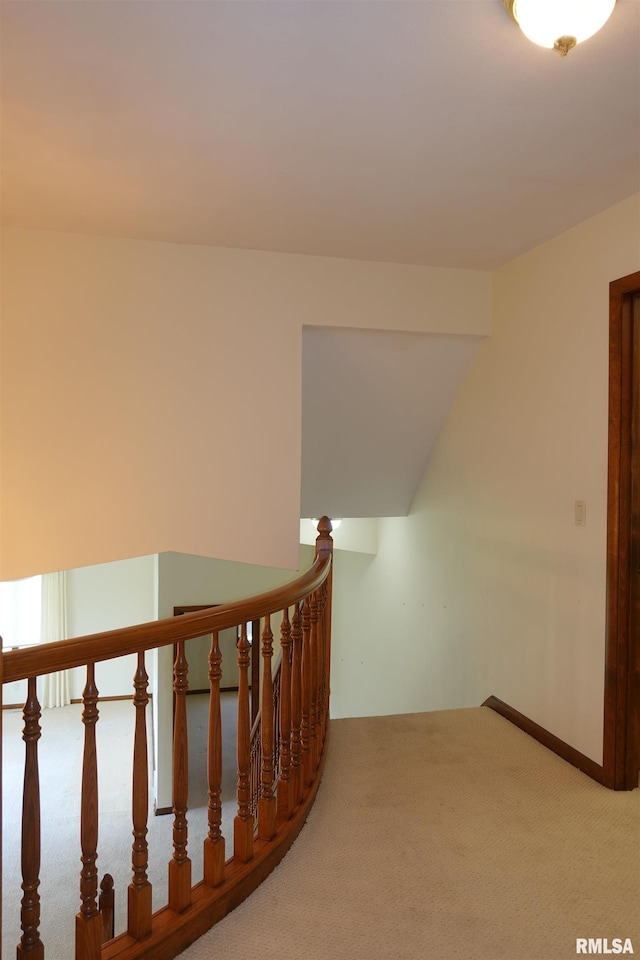 50 Hackberry Cir, Galesburg, IL 61401 - corridor with carpet flooring and an upstairs landing
