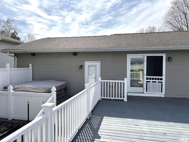 2110 Magnolia Dr, Jacksonville, IL 62650 - view of wooden deck