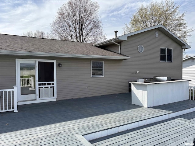2110 Magnolia Dr, Jacksonville, IL 62650 - wooden terrace with grilling area