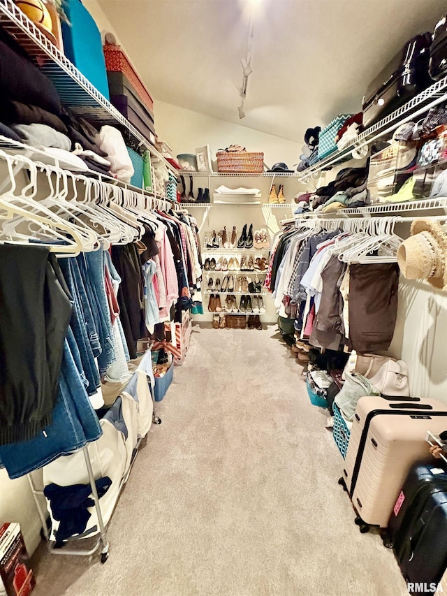 3096 Whitehaven Cir, Galesburg, IL 61401 - spacious closet featuring carpet floors and vaulted ceiling