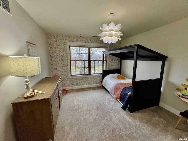 3096 Whitehaven Cir, Galesburg, IL 61401 - carpeted bedroom featuring baseboards and visible vents