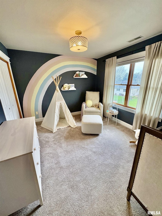 3096 Whitehaven Cir, Galesburg, IL 61401 - bedroom featuring baseboards, visible vents, and carpet