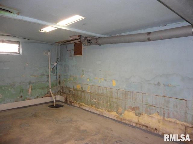 view of basement