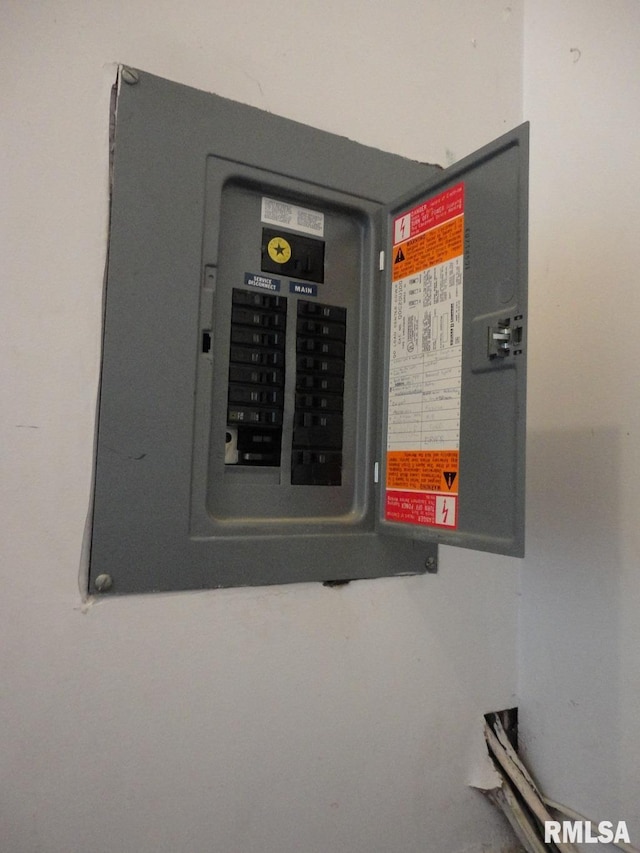 utility room featuring electric panel
