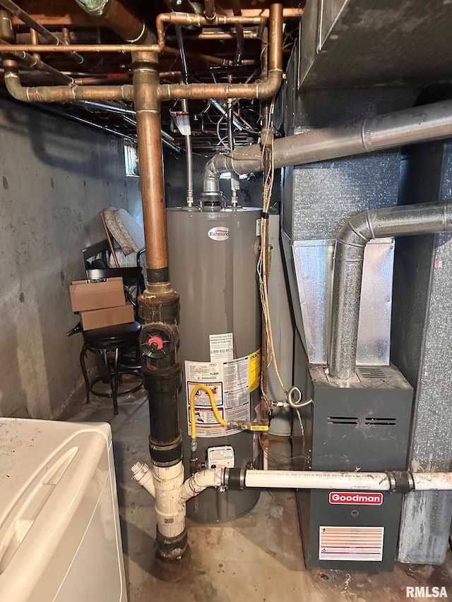 1038 W Maple Ave, Springfield, IL 62704 - utility room featuring water heater