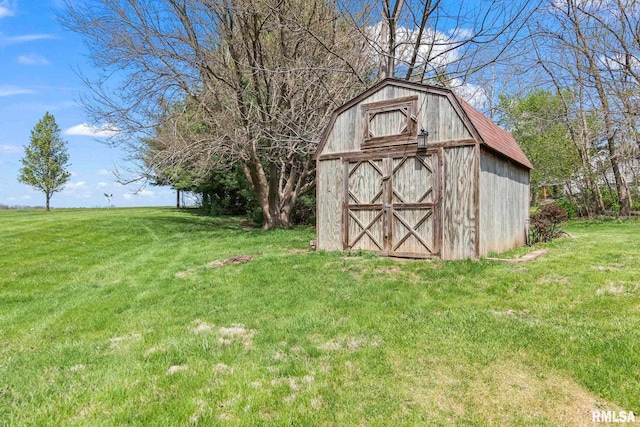 view of shed