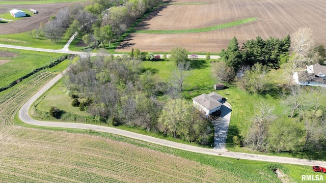 bird's eye view featuring a rural view