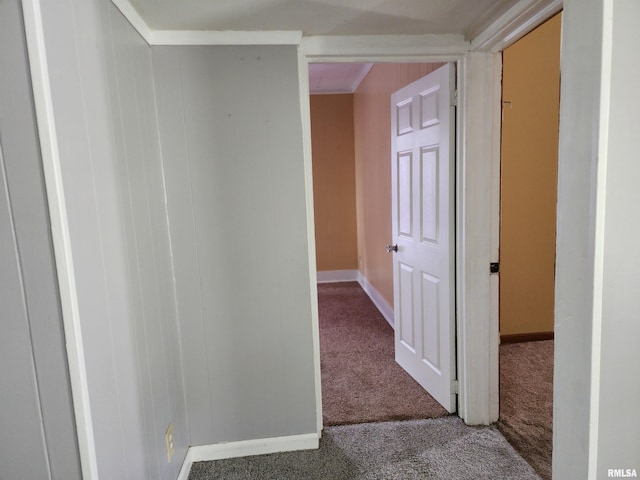 403 S Elm St, Lincoln, IL 62656 - hall featuring carpet flooring and baseboards