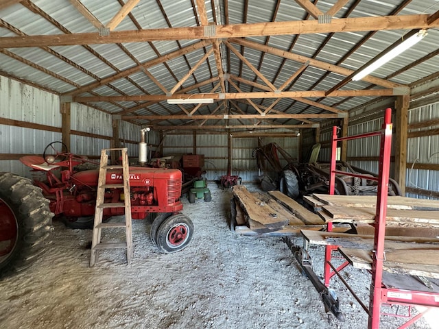 323 E Cortland St, Avon, IL 61415 - garage featuring metal wall