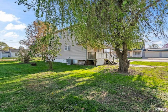 101 E Lester St, Williamsville, IL 62693 - exterior space featuring stairway and central AC