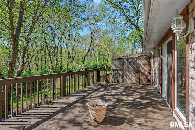 view of deck