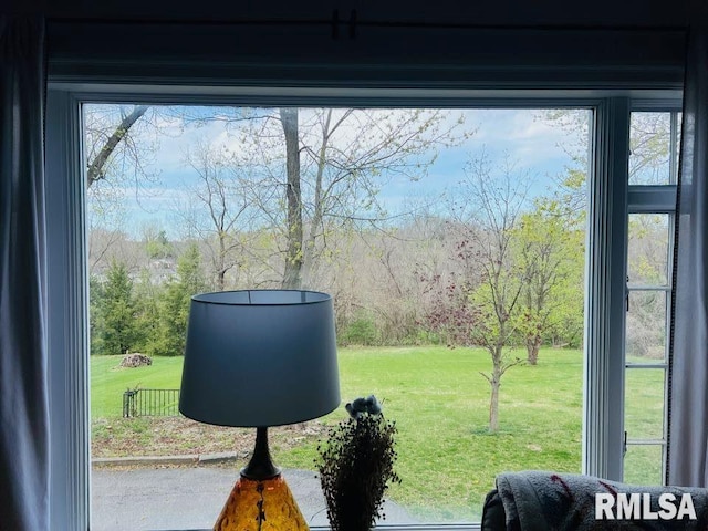 view of room details