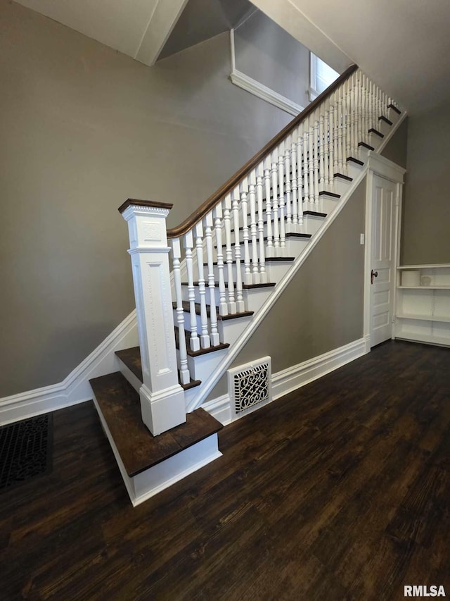 419 S 16th St, Quincy, IL 62301 - stairs featuring wood finished floors and visible vents