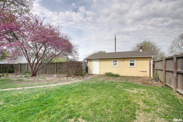 344 S State Rd, Mendon, IL 62351 - view of yard featuring a fenced backyard