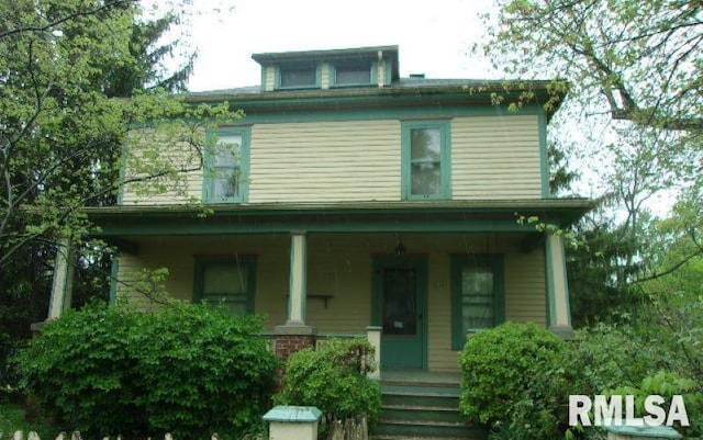 212 Main St, Franklin, IL 62638 - view of front of house with a porch