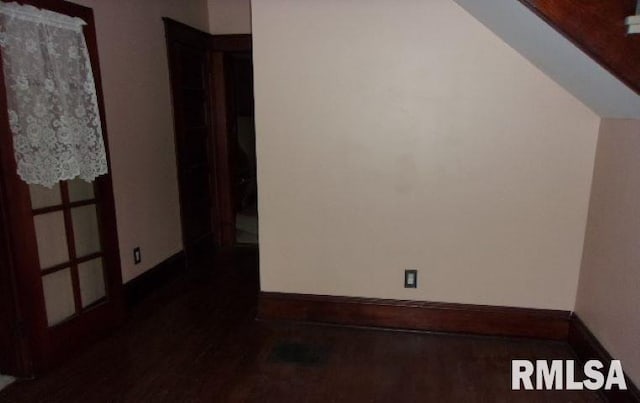 212 Main St, Franklin, IL 62638 - bonus room with baseboards and dark wood-type flooring