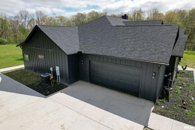 garage featuring central AC