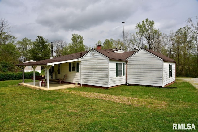 22 Roundhouse Rd, Herod, IL 62947 - back of house featuring a patio and a yard