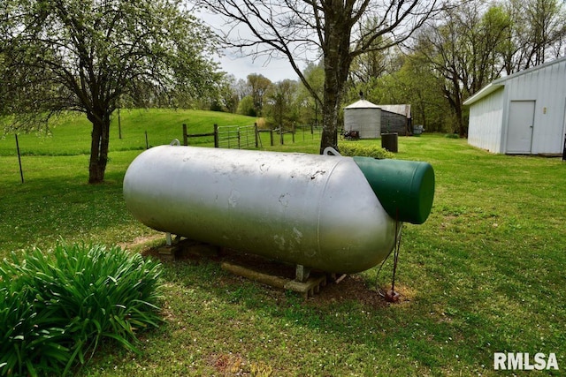 22 Roundhouse Rd, Herod, IL 62947 - details with heating fuel and fence