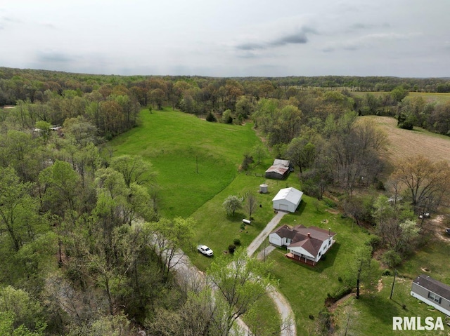 22 Roundhouse Rd, Herod, IL 62947 - drone / aerial view featuring a rural view and a wooded view
