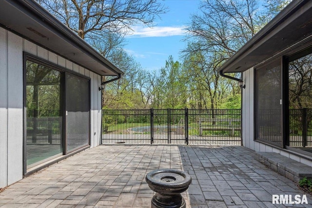 454 Brian Ln, Dawson, IL 62520 - view of patio with fence