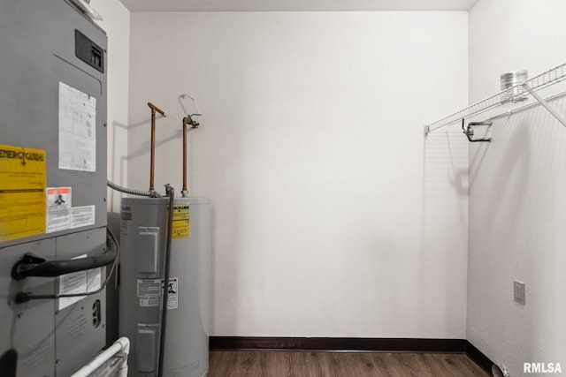 utilities with heating unit and water heater