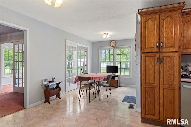 3300 Winch Rd, Springfield, IL 62707 - dining room with french doors and baseboards