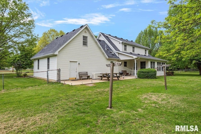 3300 Winch Rd, Springfield, IL 62707 - back of house featuring a patio and a shingled roof