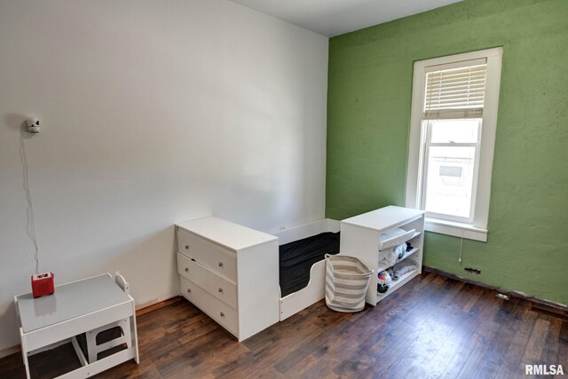 629 W Adams St, Taylorville, IL 62568 - misc room featuring dark wood-style flooring