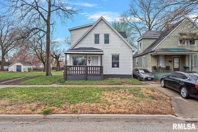 1127 N 6th St, Springfield, IL 62702 - view of front facade featuring a porch and roof with shingles