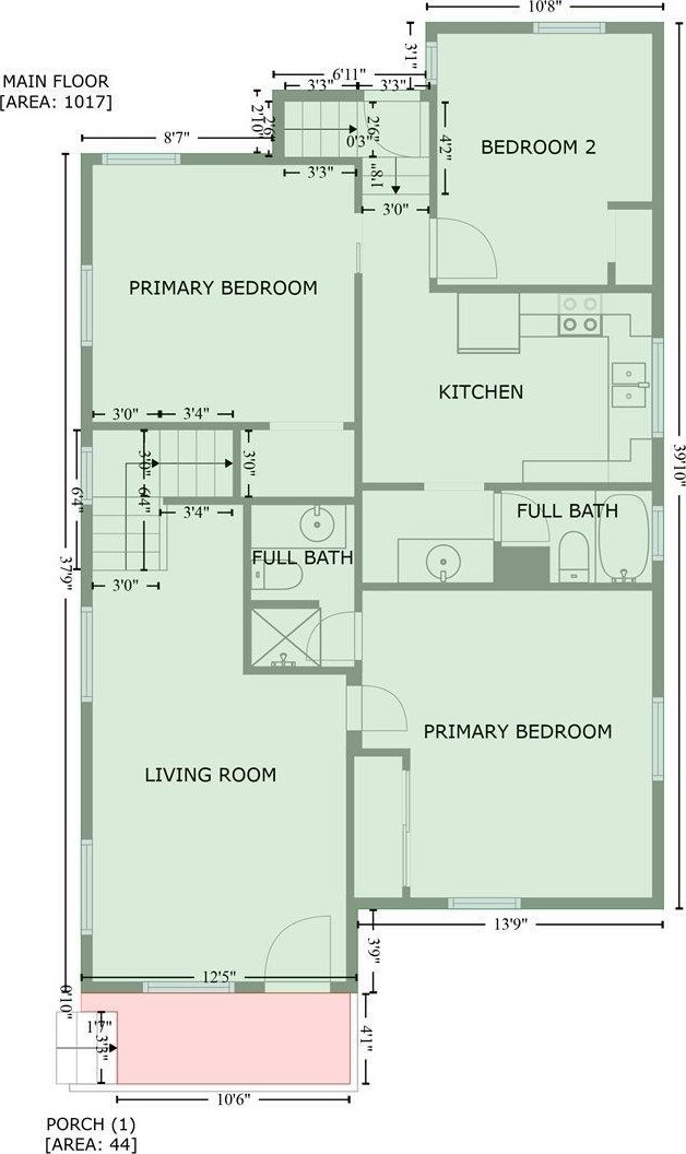 1127 N 6th St, Springfield, IL 62702 - plan