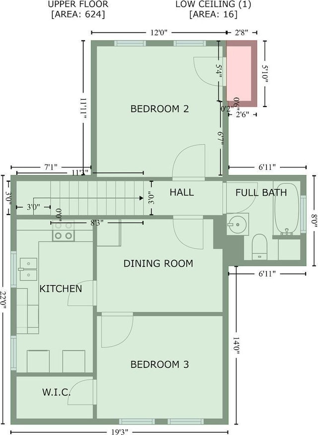 1127 N 6th St, Springfield, IL 62702 - floor plan