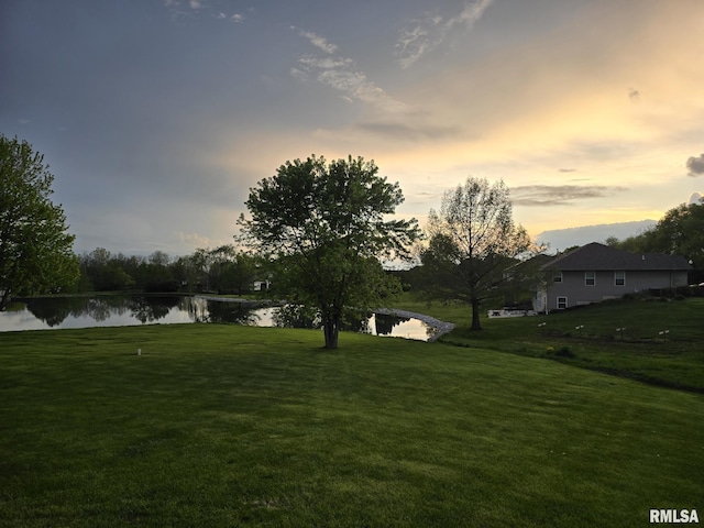 3408 Wynvalley Rd, Quincy, IL 62301 - view of green lawn with a water view