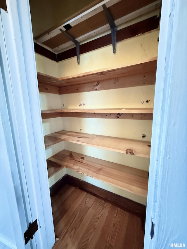 view of storage area