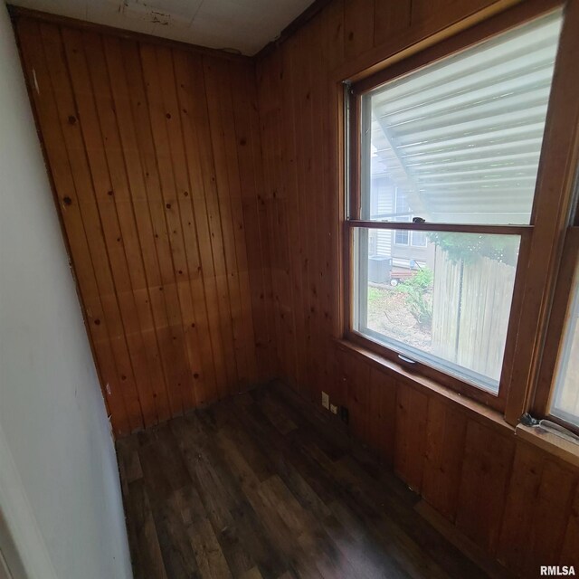 207 W Main St, Knoxville, IL 61448 - unfurnished room with wooden walls and wood finished floors