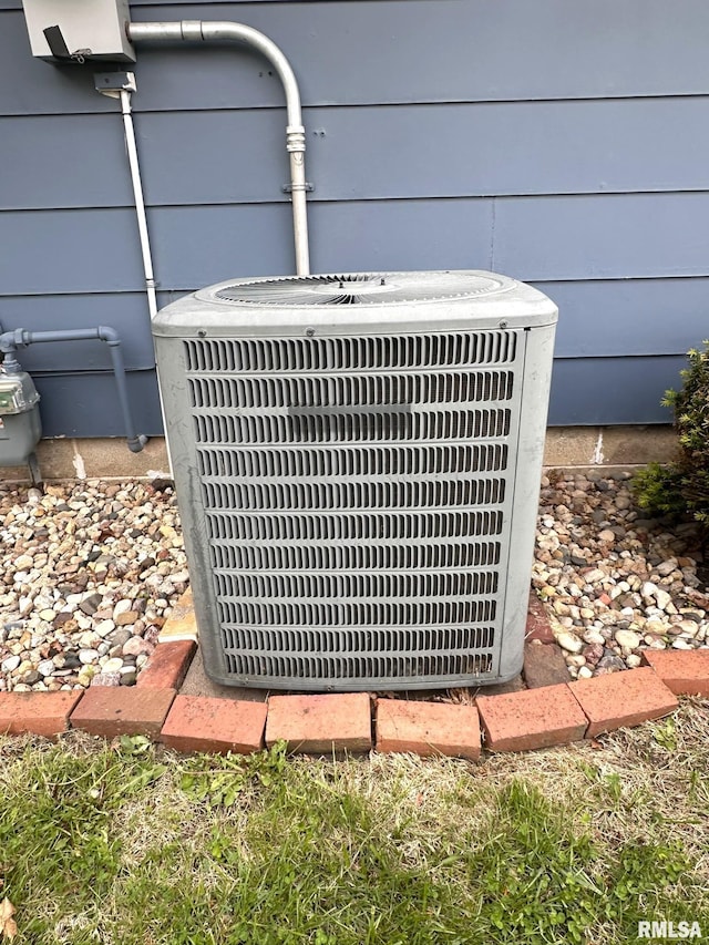 details with central AC unit
