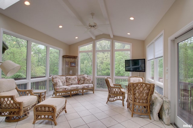 432 W Fairway Dr, Quincy, IL 62305 - sunroom / solarium with tile patterned flooring and recessed lighting