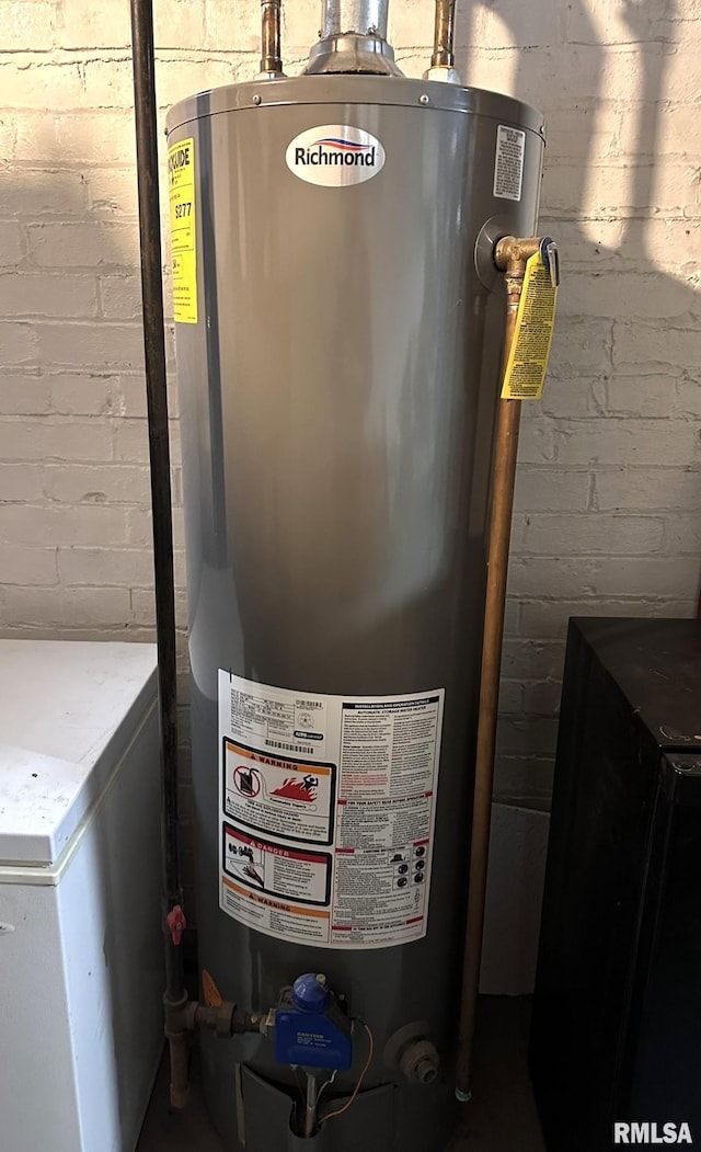 277 N Ivan Ave, Galesburg, IL 61401 - utility room featuring water heater