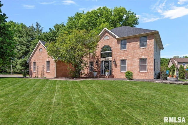 1405 Woods Farm Ln, Springfield, IL 62704 - view of front of home with a front lawn and brick siding