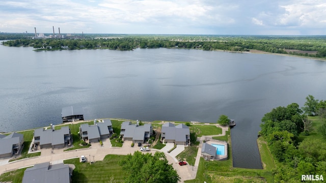 321 Harbor Point Pl, Springfield, IL 62712 - bird's eye view of a large body of water