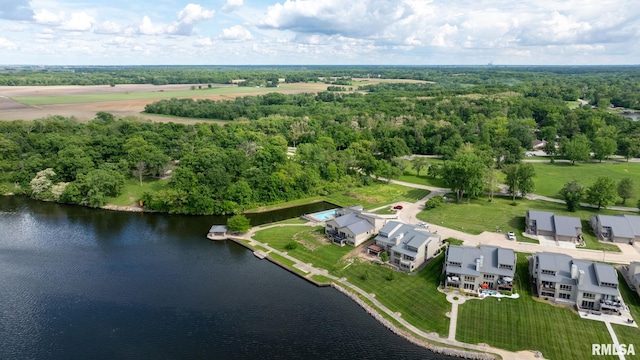 321 Harbor Point Pl, Springfield, IL 62712 - bird's eye view of a large body of water